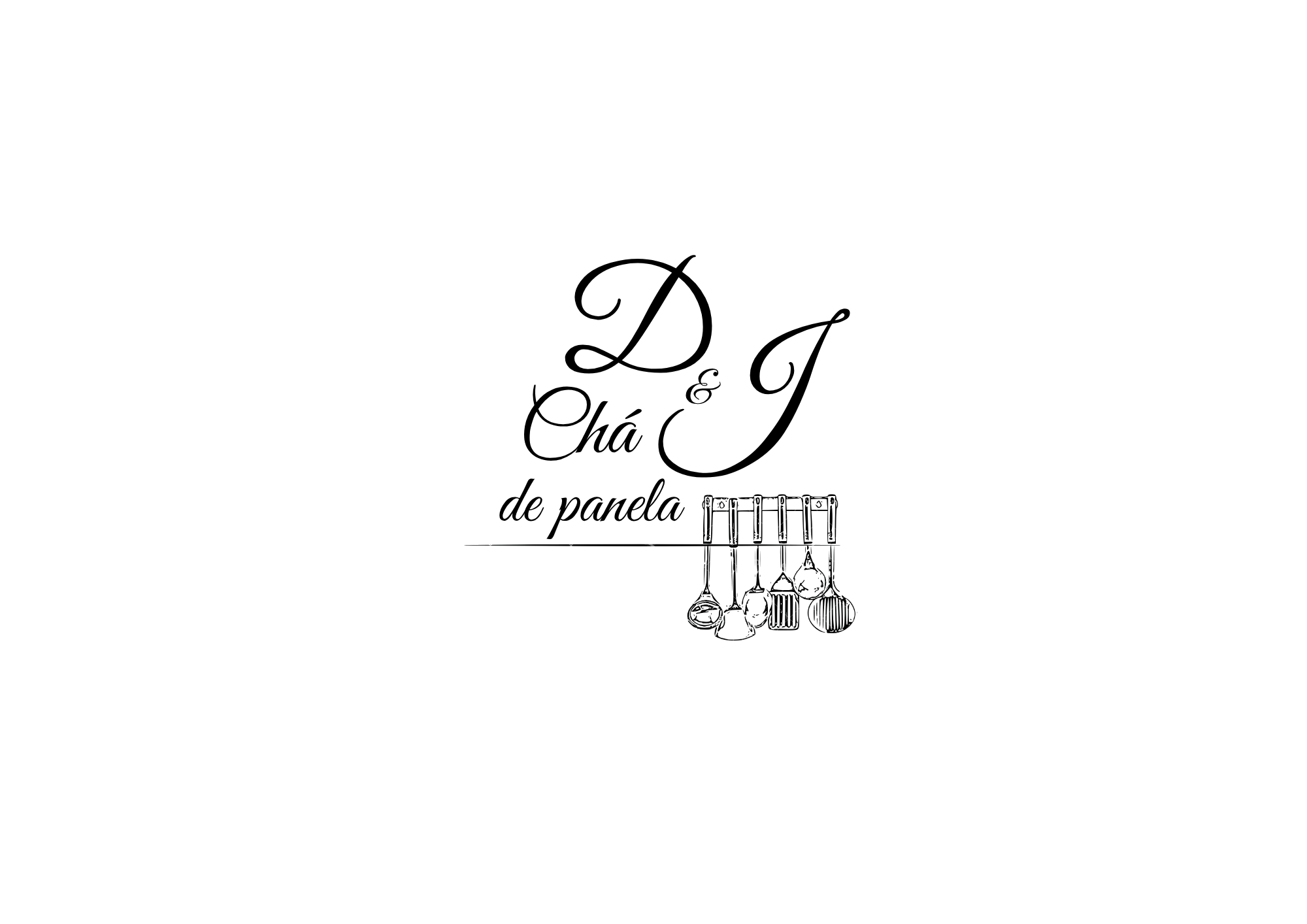Logo do chá de panela de David e Júlia